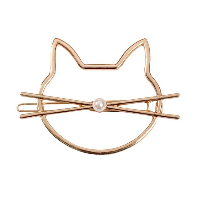 Cute Crystal Cat Hair Clip